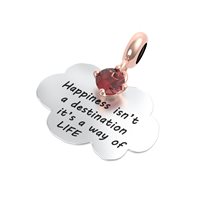 Charm Rerum Donna MUSA in Argento Granato 25016 - 25016